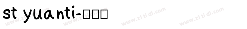st yuanti字体转换